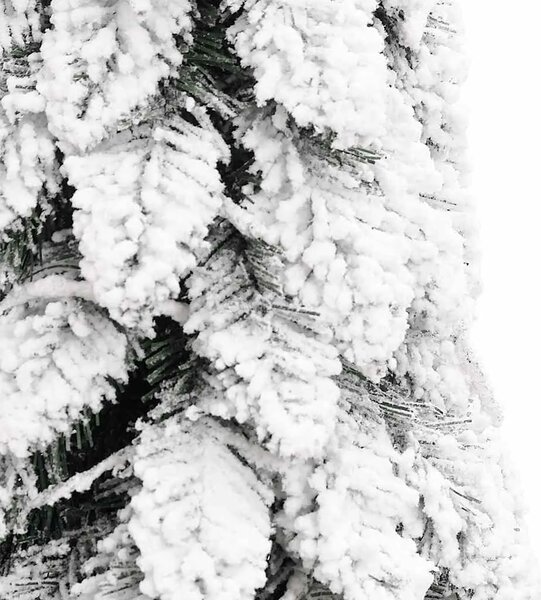 Umjetno osvijetljeno božićno drvce sa 100 LED i snijegom 180 cm - Bijela 180 cm