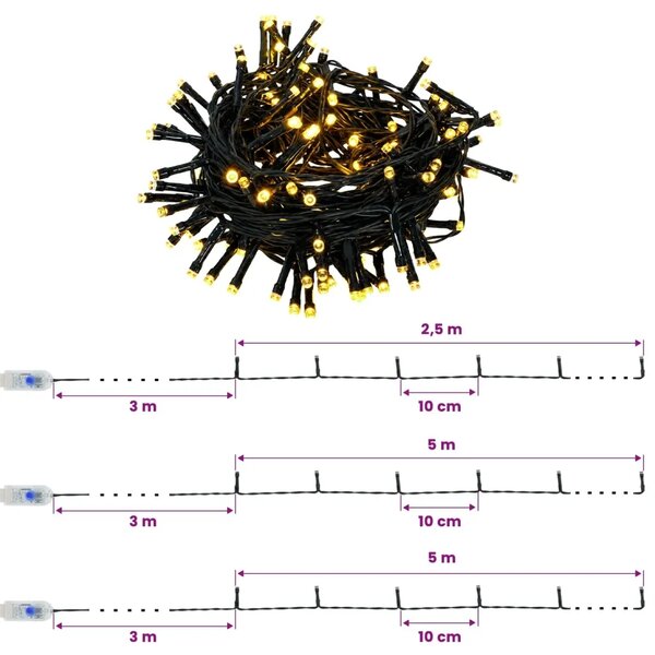 Mini božićno drvce 90 cm 175 LED lampica Topla bijela PVC i PE - Zelena 90 cm s LED svjetlima