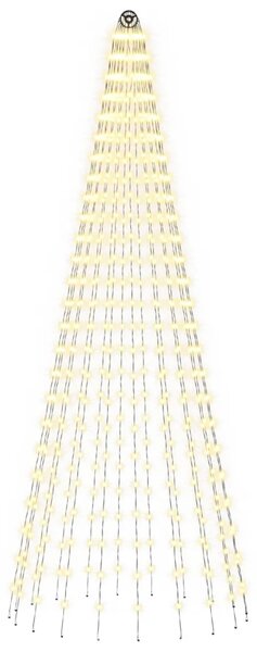 Božićno drvce od svjetlosnih niti s klinom i jarbolom 250 cm - 250 cm