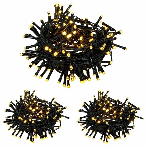 Mini božićno drvce 45 cm 125 LED lampica Topla bijela PVC i PE - Bijela 45 cm s LED svjetlima