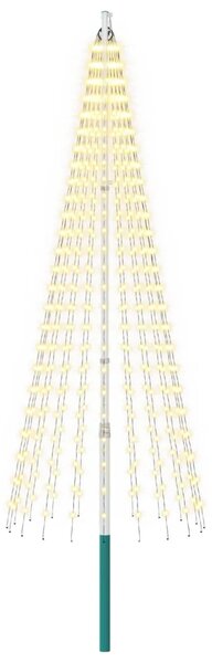 Božićno drvce od svjetlosnih niti s klinom i jarbolom 250 cm - 250 cm