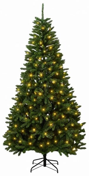 Umjetno božićno drvce s nogom 210 cm 300 LED lampica - Srednje zelena Ø 106 x 210 cm s 300 LED dioda
