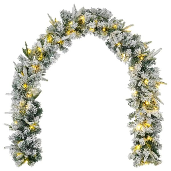 Mini božićno drvce 45 cm 125 LED lampica Topla bijela PVC i PE - Bijela 45 cm s LED svjetlima