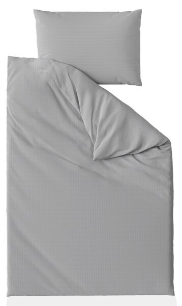 Pamučna posteljina s krep obradom LUXERA svijetlosiva hotelski džep II.kvaliteta Dimenzije posteljine: 70 x 90 cm | 140 x 200 cm