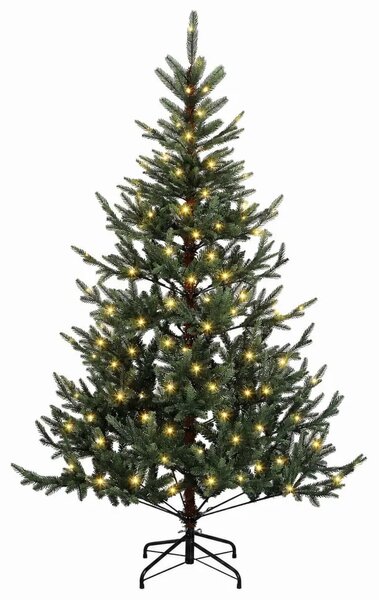 Umjetno božićno drvce s nogom 120 cm 150 LED lampica - Zelena 120 cm s LED svjetlima
