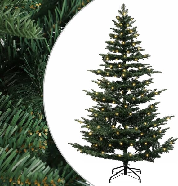 Umjetno božićno drvce s nogom 120 cm 150 LED lampica - Zelena 120 cm s LED svjetlima