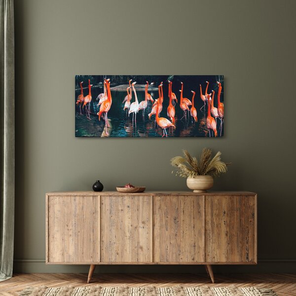 Slika jata flaminga (120x50 cm)