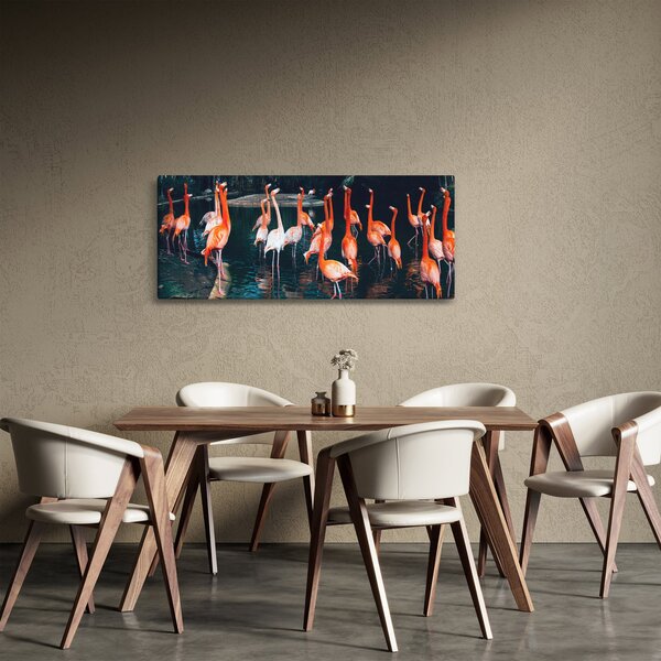 Slika jata flaminga (120x50 cm)