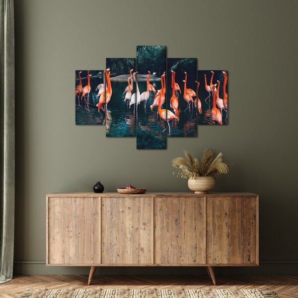Slika jata flaminga (150x105 cm)