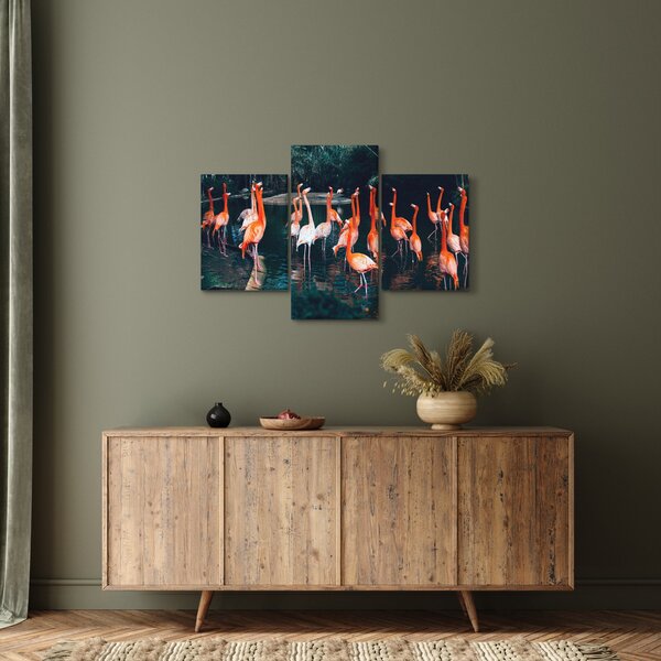 Slika jata flaminga (90x60 cm)