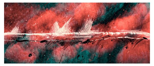 Slika - Eksplozija petroleja (120x50 cm)