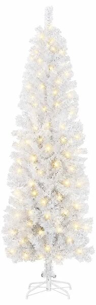 Umjetno vitko božićno drvce 180 cm 300 LED lampica Topla bijela - 180 cm s LED svjetlima