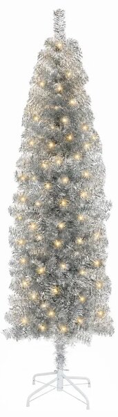 Umjetno vitko božićno drvce 180 cm 300 LED lampica Topla bijela - 180 cm s LED svjetlima