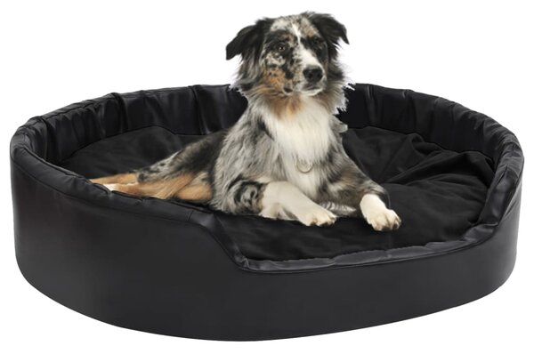 VidaXL Krevet za pse crni 99 x 89 x 21 cm od pliša i umjetne kože