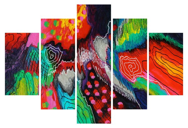 Apstraktna slika - boje (150x105 cm)