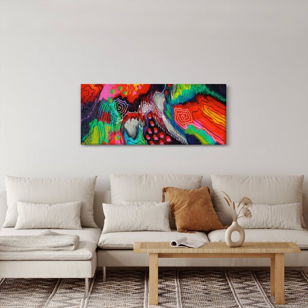 Apstraktna slika - boje (120x50 cm)