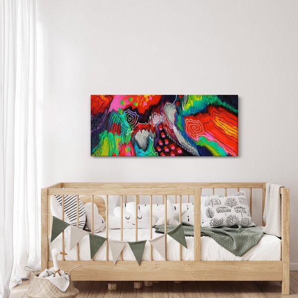 Apstraktna slika - boje (120x50 cm)