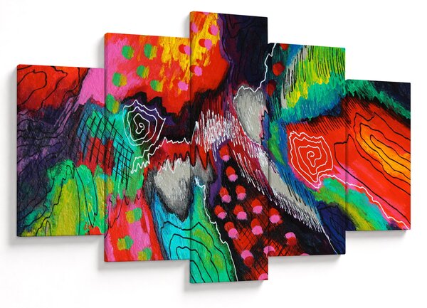 Apstraktna slika - boje (150x105 cm)