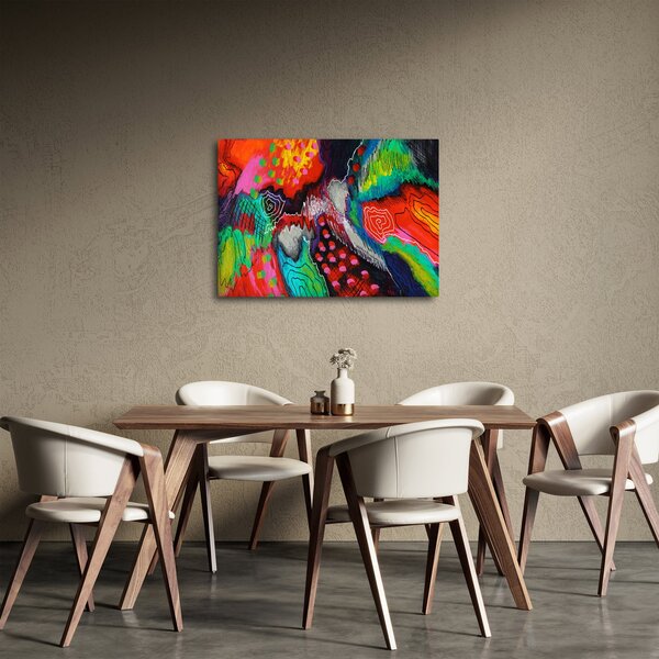 Apstraktna slika - boje (70x50 cm)