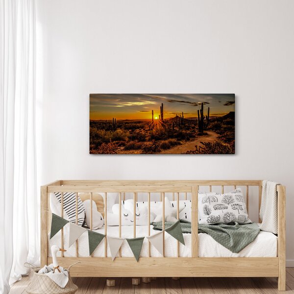 Slika - Kraj dana u pustinji Arizona (120x50 cm)