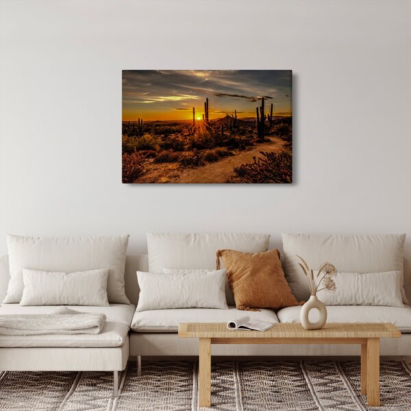Slika - Kraj dana u pustinji Arizona (90x60 cm)