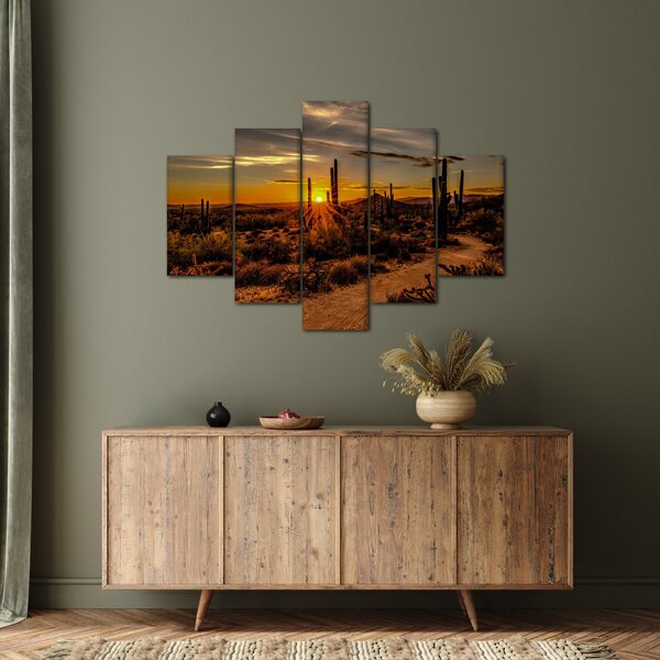 Slika - Kraj dana u pustinji Arizona (150x105 cm)