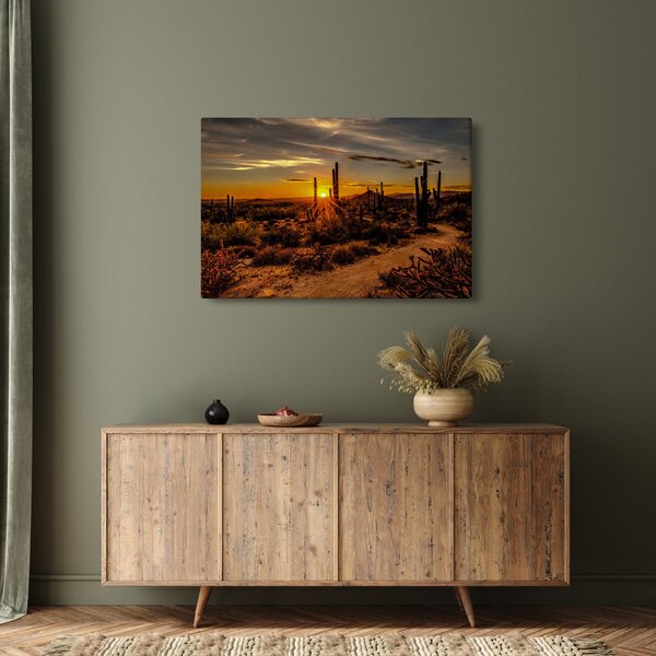 Slika - Kraj dana u pustinji Arizona (90x60 cm)