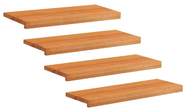 Step treads 4 kom. 70 x 25 x 2 cm Svijetlosmeđa - Svjetlosmeđa 70 x 25 x 2 cm 4