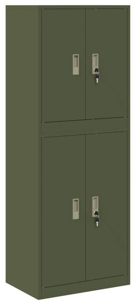 Ormarić za pohranu 2 kom. Maslinastozelena 60 x 40 x 160 cm - Maslinastozelena 60 cm 90 cm