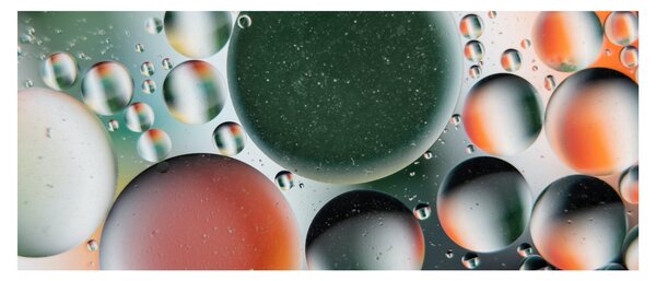 Slika apstrakcije - mjehurići (120x50 cm)