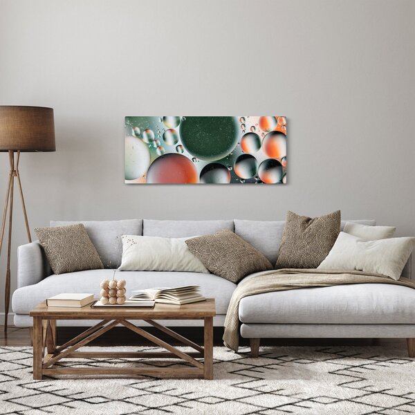 Slika apstrakcije - mjehurići (120x50 cm)