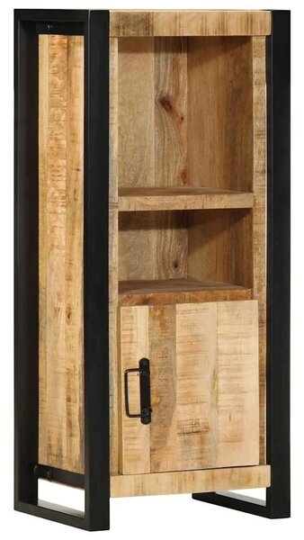 Set namještaja za kupaonicu 4 kom. Smeđa i crna 40 x 35 x 90 cm - masivno drvo manga