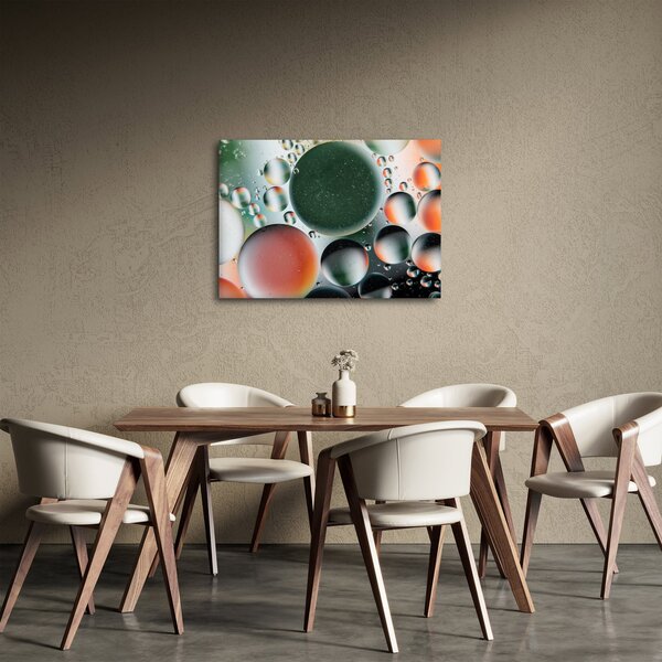 Slika apstrakcije - mjehurići (70x50 cm)