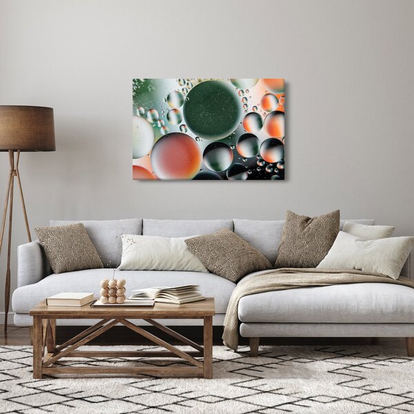 Slika apstrakcije - mjehurići (90x60 cm)