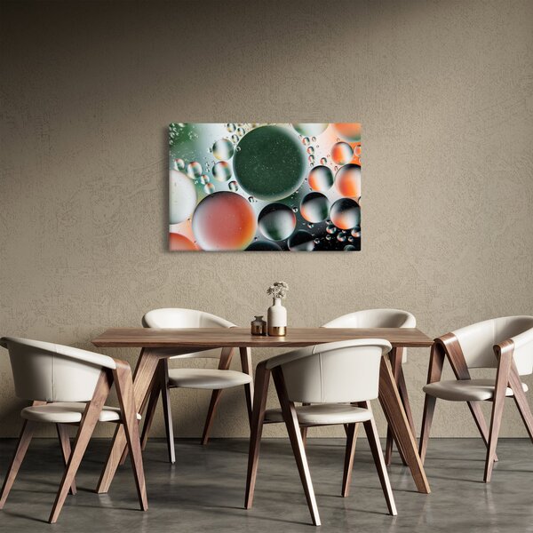 Slika apstrakcije - mjehurići (90x60 cm)