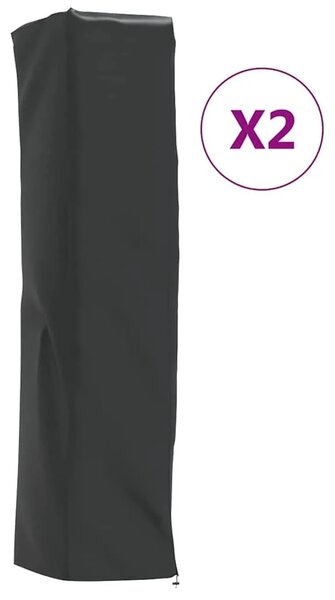 Navlake za grijalice 2 kom piramidalne 58x58x228 cm 420D Oxford - 58 x 58 x 228 cm