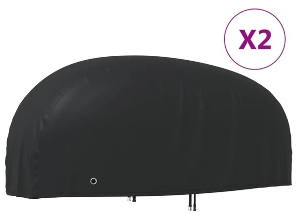 Navlake za motocikl 2 kom 245x105x125 cm od tkanine 210D Oxford - 245 x 105 x 125 cm