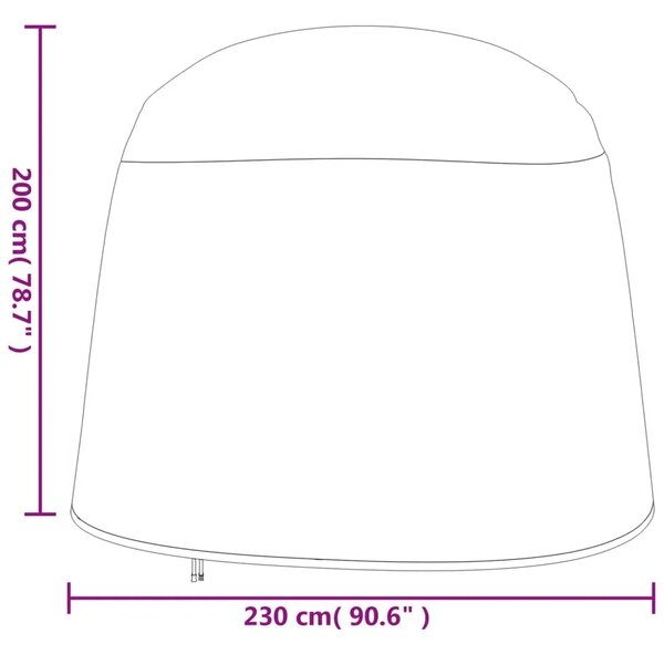 Navlake za dvostruku jajoliku stolicu 2 kom Ø 230x200 cm Oxford - 230 x 200 cm