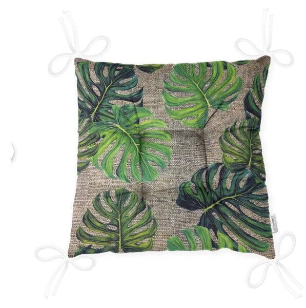Jastuk za stolicu Minimalist Cushion Covers Green Banana Leaves, 40 x 40 cm