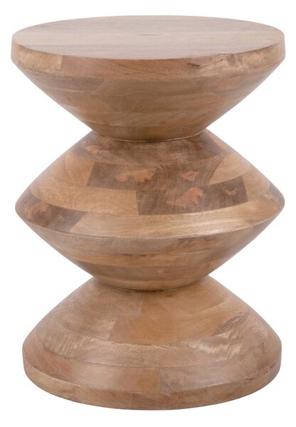 Okrugao pomoćni stol od masivnog manga ø 35 cm Totem – Leitmotiv
