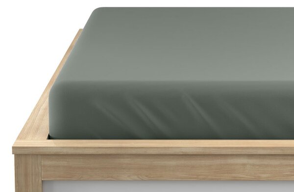 Jersey plahta tamno zelena 180 x 200 cm