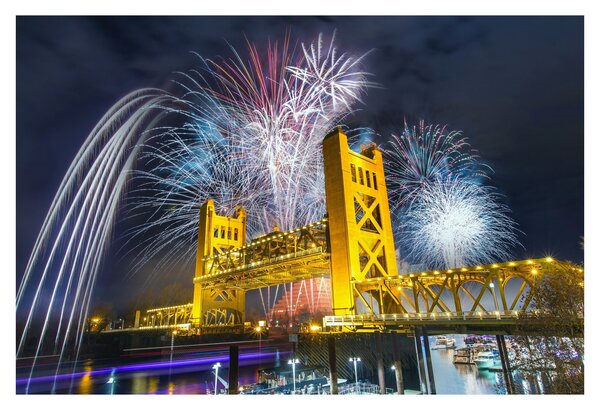 Slika - Doček Nove godine (90x60 cm)