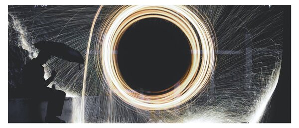 Slika - Svjetlosni šou po kiši (120x50 cm)