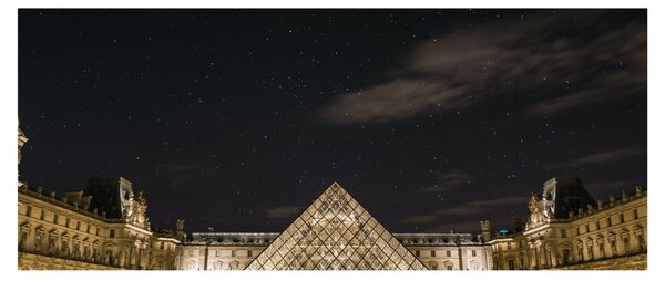 Slika - Louvre noću (120x50 cm)