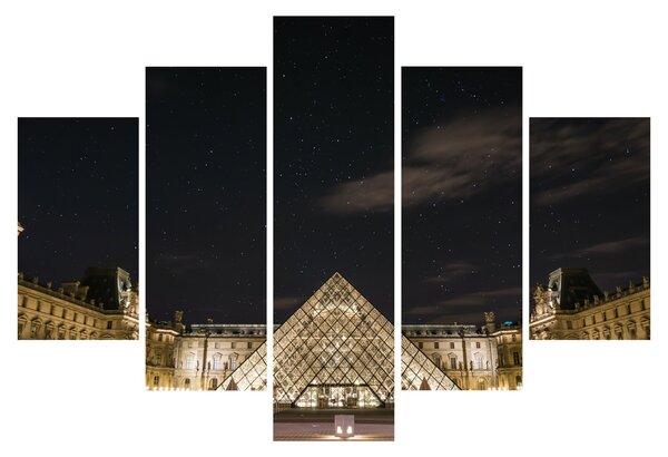 Slika - Louvre noću (150x105 cm)