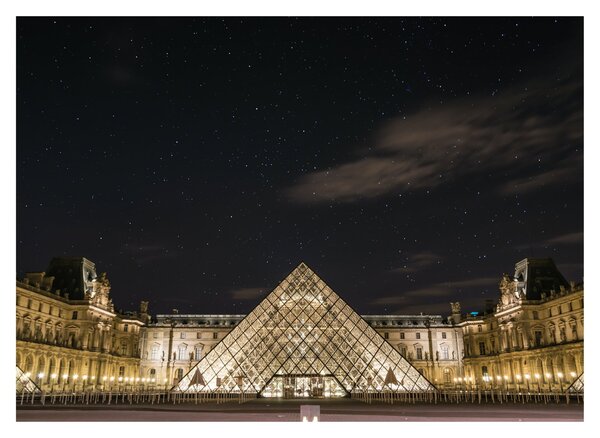 Slika - Louvre noću (70x50 cm)