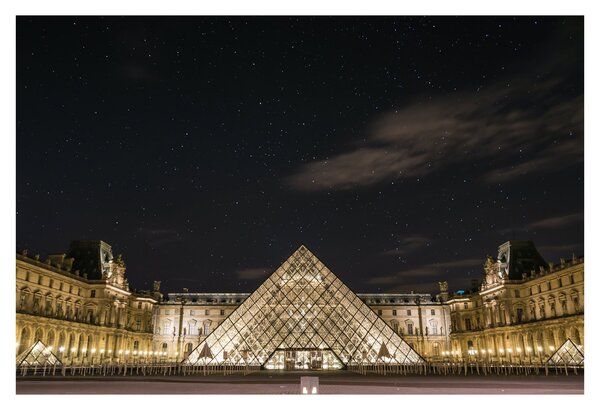 Slika - Louvre noću (90x60 cm)