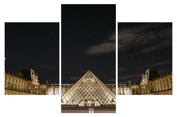 Slika - Louvre noću (90x60 cm)
