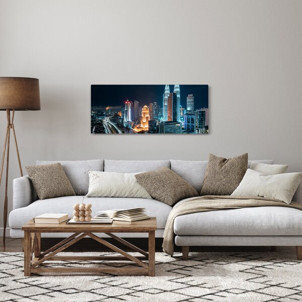 Slika - Noć u Kuala Lumpuru (120x50 cm)