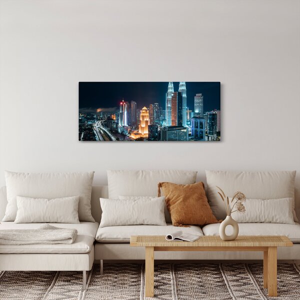 Slika - Noć u Kuala Lumpuru (120x50 cm)
